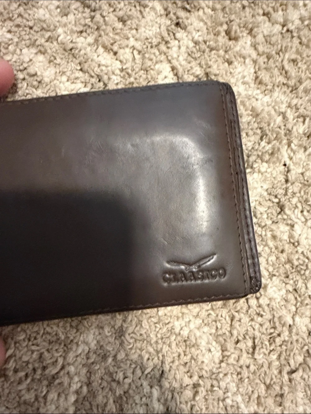 Men's Dark Brown Leather Card & Key Wallet - ClassiCon NWT!